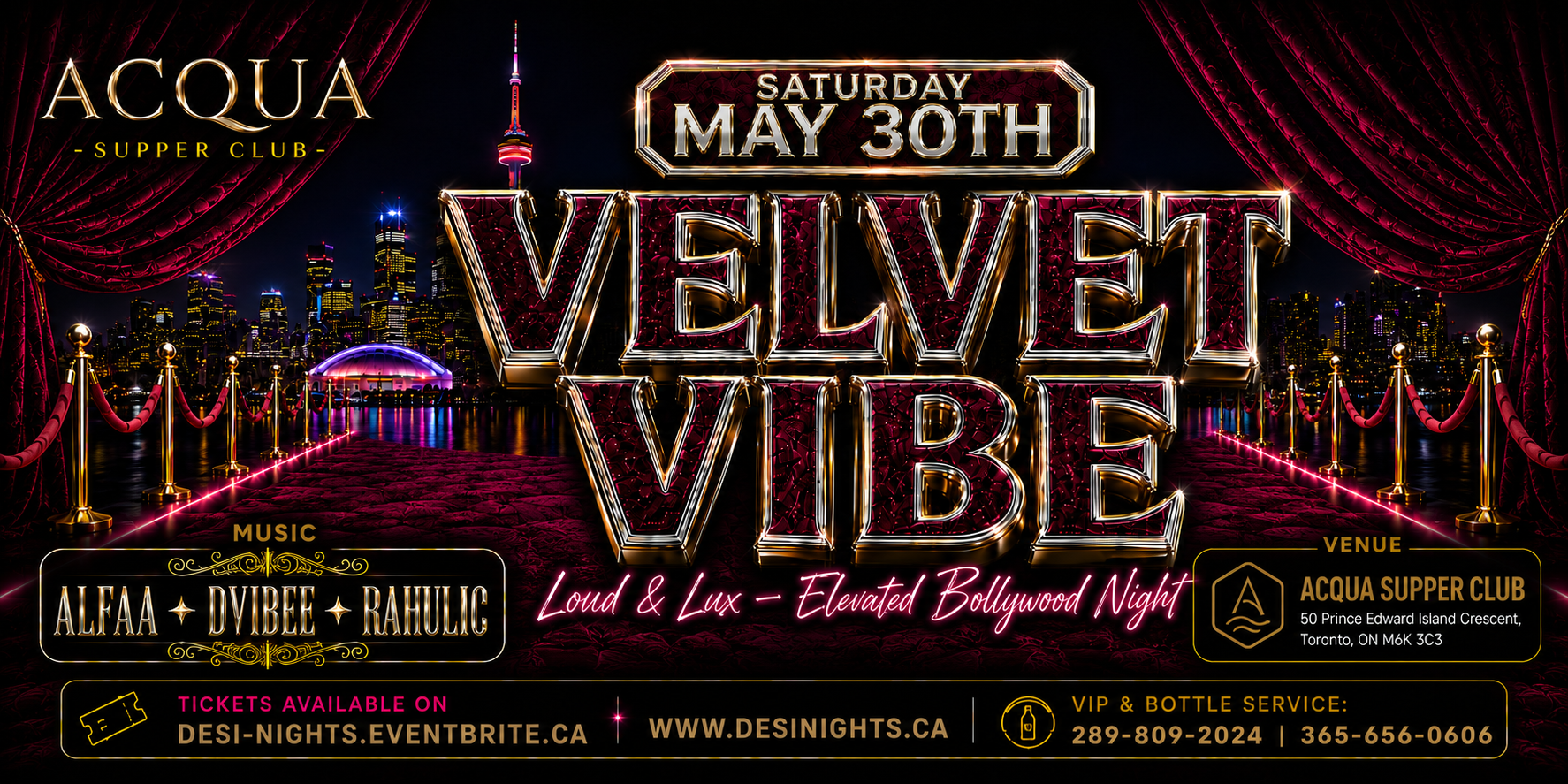 VELVET VIBE – Elevated Bollywood Night | SHISHA | INDOOR +HEATED PATIO