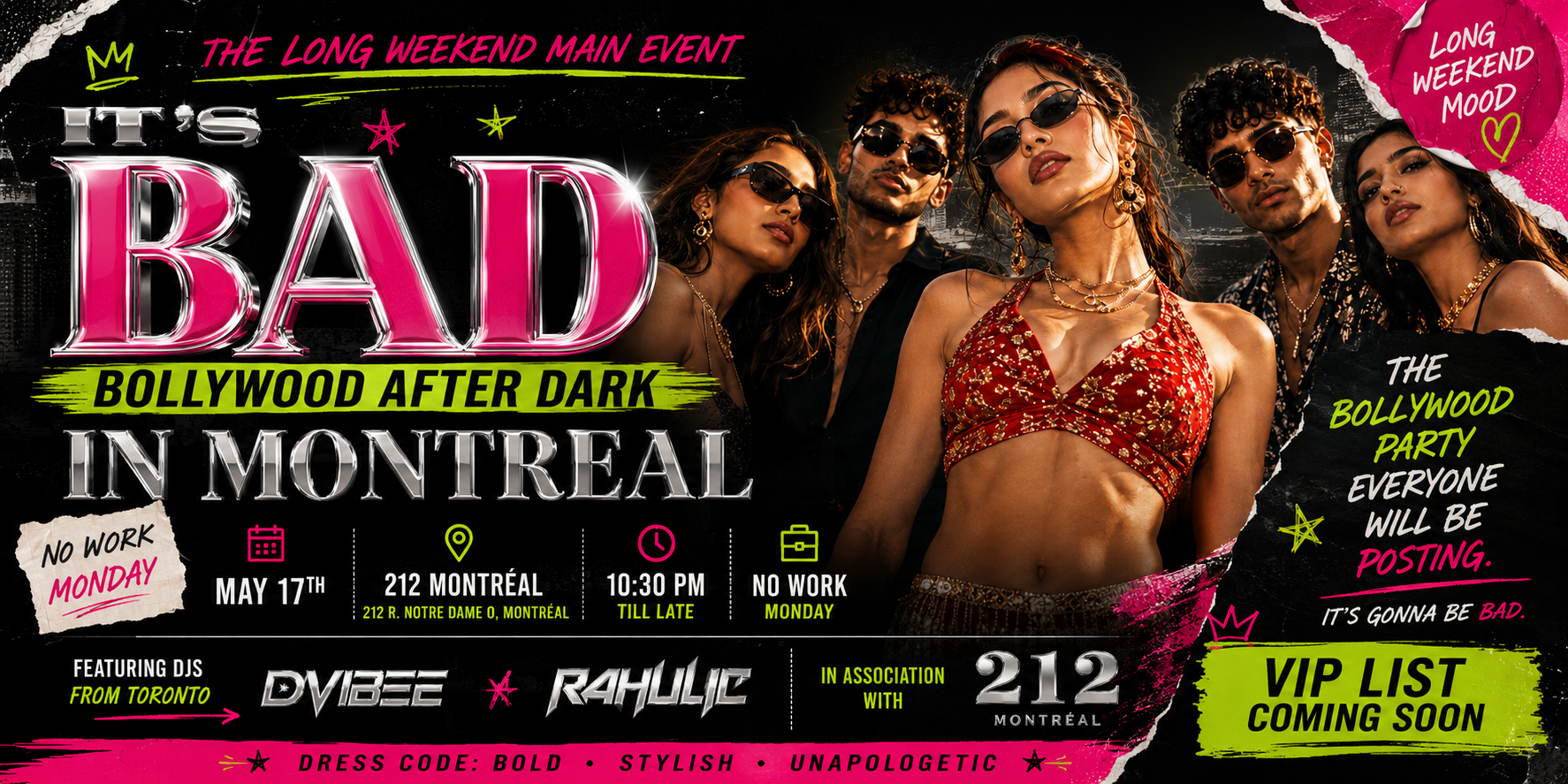 IT’S BAD (Bollywood After Dark) IN MONTREAL