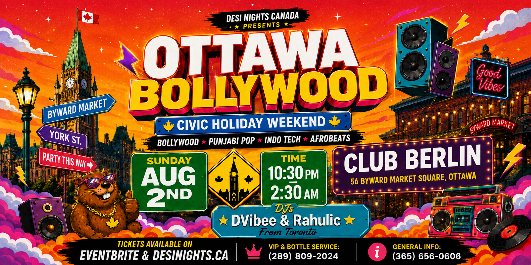 Ottawa Bollywood – Civic Holiday Weekend