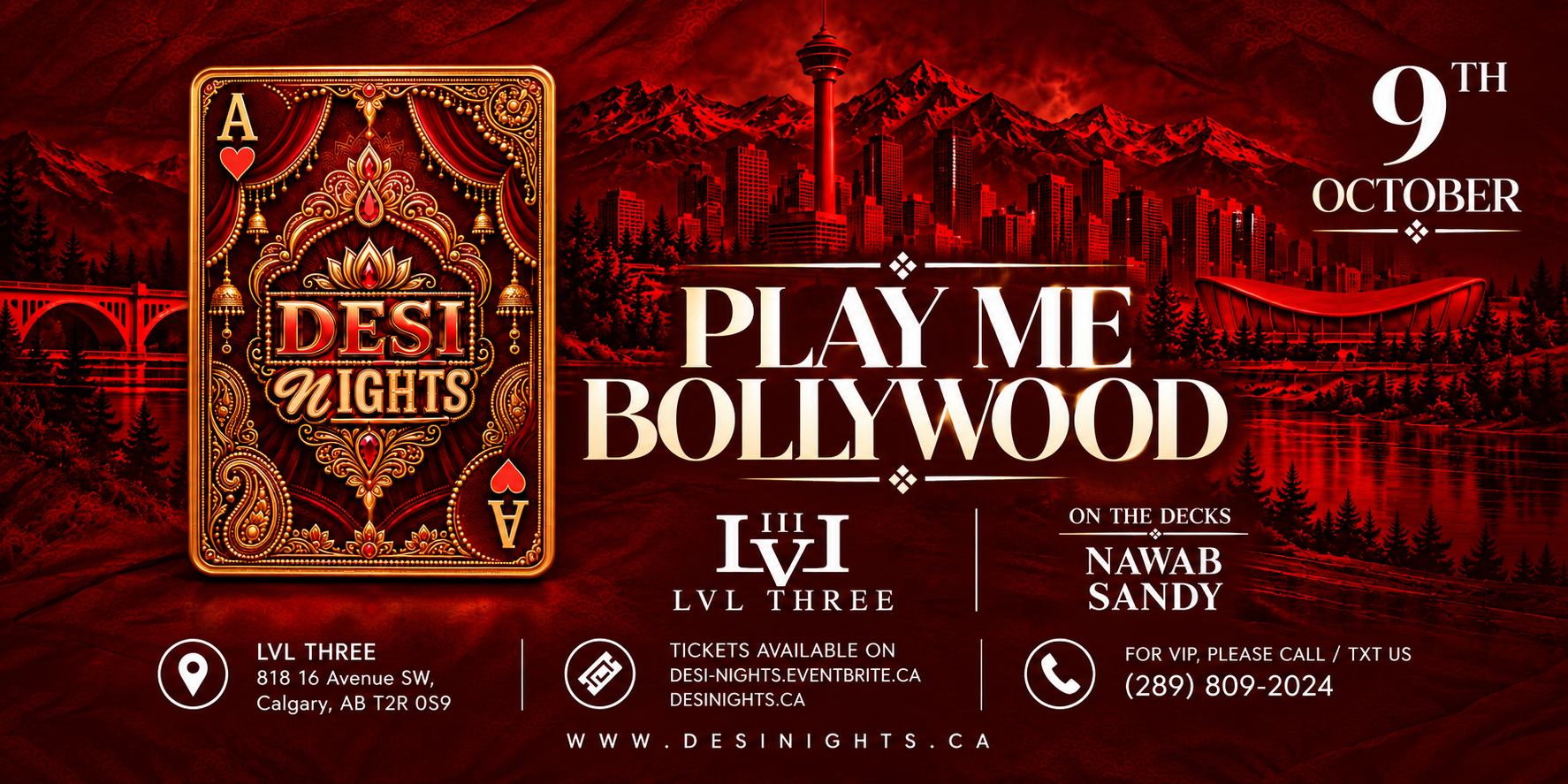 PLAY ME BOLLYWOOD – Calgary