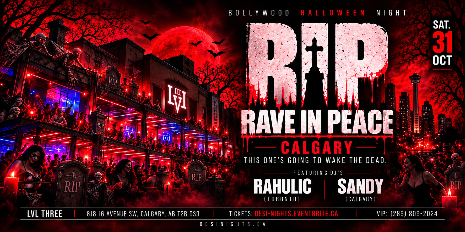 RIP – RAVE IN PEACE | Bollywood Halloween Night | Calgary